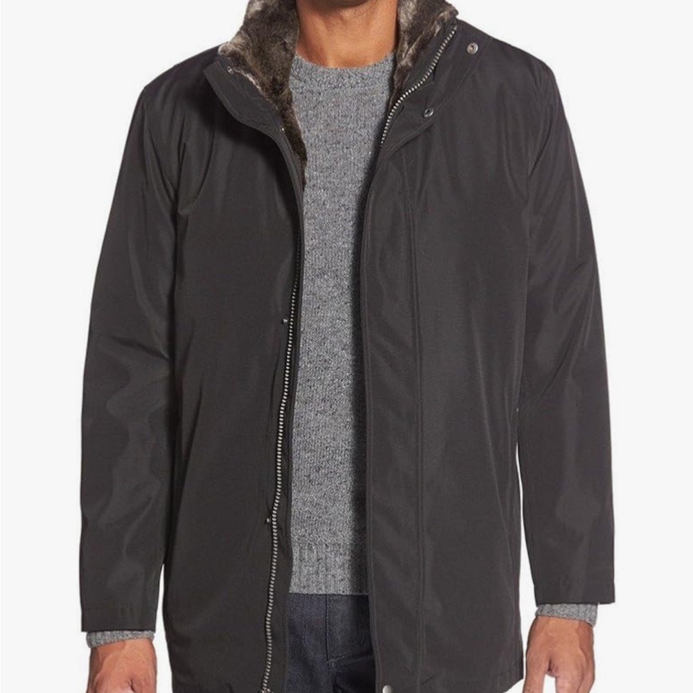 Cole Haan Signature Men's SMALL Jacket with Faux Fur Lining - Picture 6 of 13